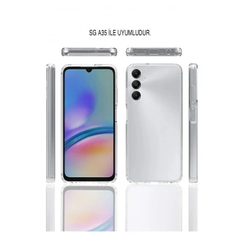 Samsung Galaxy A35 ile Uyumlu  Şeffaf Silikon Kılıf