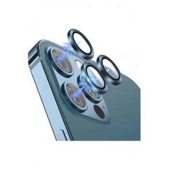 iPhone 12 Pro Max Toz Geçirmez Temperli Kamera Lens Koruyucu