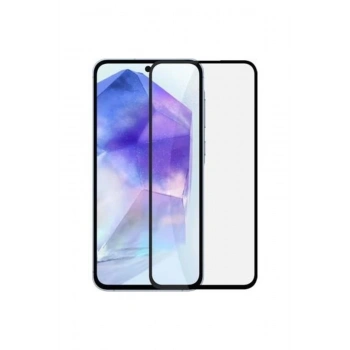 Samsung Galaxy A35-A55 Uyumlu Elektriklenme Önleyici Anti-Static Tam Kaplayan Temperli Cam Ekran Kor