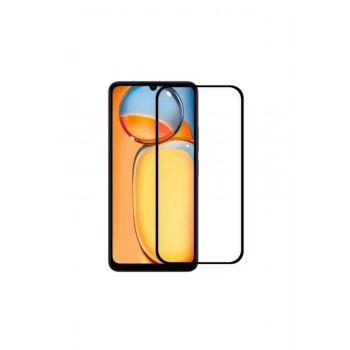 Redmi 13C Uyumlu Elektriklenme Önleyici Anti-Static Tam Kaplayan Temperli Cam Ekran Koruyucu