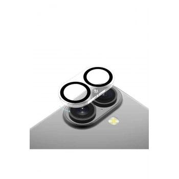 iPhone 16 ile Uyumlu Kristal Netlik 9H Kırılma Karşıtı Cam Kamera Ünitesi ve Lens Koruyucu
