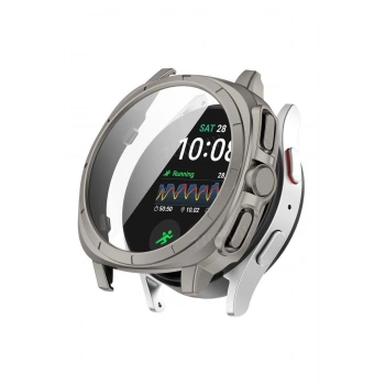 Samsung Galaxy Watch 7 Uyumlu 44mm Ultra Dönüştürücü Titanium Kasalı Ekran Koruyucu
