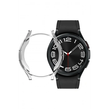Galaxy Watch Seri 5/4 Uyumlu 40mm Şeffaf 360 Silikon Birebir Tam Uyum Ekran Kasa Koruyucu