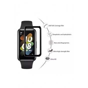 Huawei Band 7 ile Uyumlu Esnek Polymer Nano Kırılmaz Ekran Koruyucu