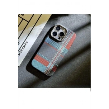 İphone 16 PLUS ile Uyumlu Magsafe Özellikli Desenli Karışık Renkli Premium Kılıf