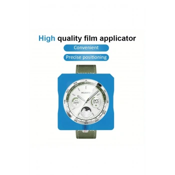 Huawei Watch GT5 41mm ile Birebir Uyumlu Kolay Kurulum Aparatlı Temperli Cam Ekran Koruyucu