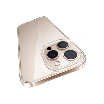 Apple iPhone 16 Pro Max ile Uyumlu Sararmaz Sert PC Kristal Netlikte Minimalist Şeffaf Kılıf
