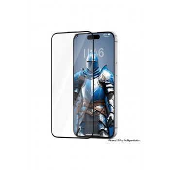 İphone 15 Pro Uyumlu Gerçek Corning Gorilla Glass Cam Ekran Koruyucu