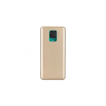 Xiaomi Redmi Note 9S / Note 9Pro Modelleriyle Uyumlu Mat Gold Renkli Esnek Silikon Kılıf