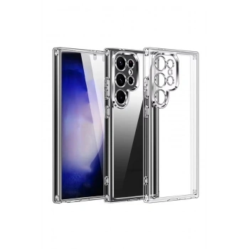 Galaxy S25 Ultra Uyumlu Kılıf Kamera Korumalı Şeffaf Esnek Renksiz Silikon Kapak