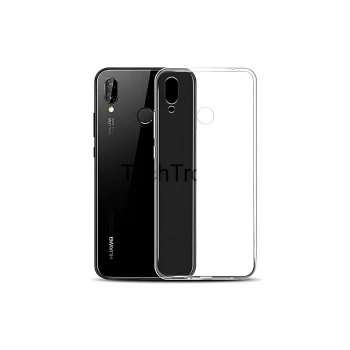 Huawei Y7 Prime 2019 Kılıf Kamera Koruma Çıkıntılı Şeffaf ve Esnek Silikon Kapak