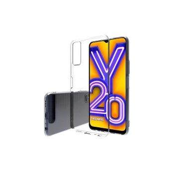Vivo Y20 Kılıf Esnek ve Şeffaf Tpu Silikon Kapak