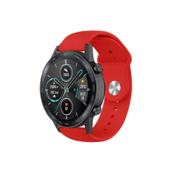 Honor Magic / Watch 2 46mm / Dream 22mm Standart Silikon Kordon Klasik Kayış Esnek 22 mm Band