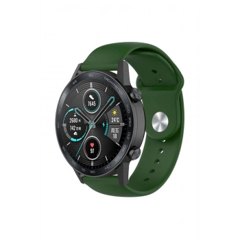 Honor Magic / Watch 2 46mm / Dream 22mm Standart Silikon Kordon Klasik Kayış Esnek 22 mm Band