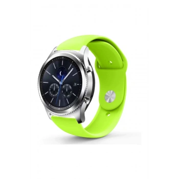 Samsung Galaxy 3 45mm / Galaxy 46mm / Gear S3 22mm Standart Silikon Kordon Klasik Kayış Esnek 22 mm