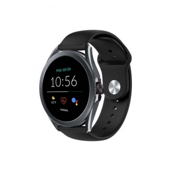 Fossil Womens Sport / Charter HR 18mm Standart Silikon Kordon Klasik Kayış Esnek 18 mm Band