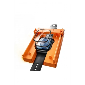 Apple Watch Series 10 42mm Uyumlu Uygulaması En Kolay Ekran Koruyucu Otomatik Hizalama Aparatlı Kit