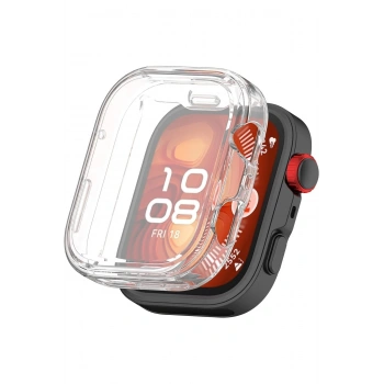 Huawei Watch Fit 4 Pro Uyumlu Şeffaf Esnek TPU Premium Kasa Koruyucu Fit 4 Pro Ekran Koruyucu