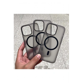 iPhone 11 Uyumlu Mat Buzlu Soft Slim PC Kılıf - MagSafe Destekli - Minimalist Tasarım