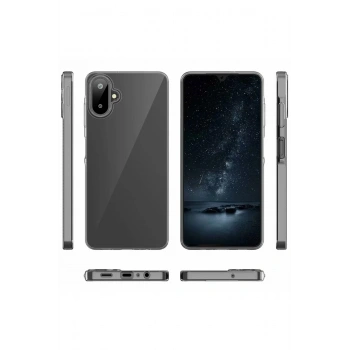 Samsung Galaxy A07 ile Uyumlu Sert PC Sararmaz Kristal Netlik Şeffaf Kılıf