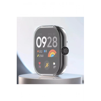 Xiaomi Redmi Watch 5 Uyum Yumuşak Silikon 360 Tam Koruma Sağlayan Kasa Ve Ekran Koruyucu Kılıf Kapak