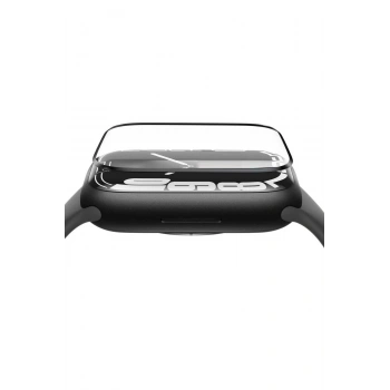 Apple Watch SE3 44mm Ekran Koruyucu Şeffaf Polymer Nano Ppm Ekran Filmi Kavisli Tam Kaplayan