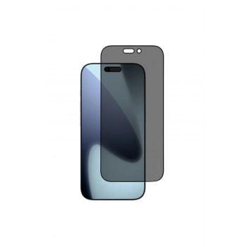 iPhone 17 Pro Max Uyumlu 9H Tam Kaplayan Hayalet Anti-Statik Temperli Cam Ekran Koruyucu HD Netlik