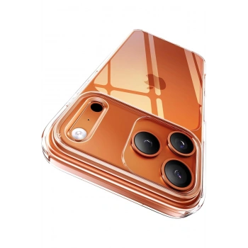 Apple iPhone 17 Pro Max ile Uyumlu Kamera Korumalı Şeffaf Silikon Kılıf