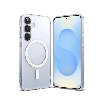 Samsung Galaxy S25 Plus Magsafe Şarj Özellikli Ultra İnce Sararmaz Şeffaf PC Minimalist Kılıf