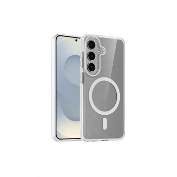 Samsung Galaxy S26 İLE Magsafe Şarj Özellikli Ultra İnce Sararmaz Şeffaf PC Minimalist Kılıf