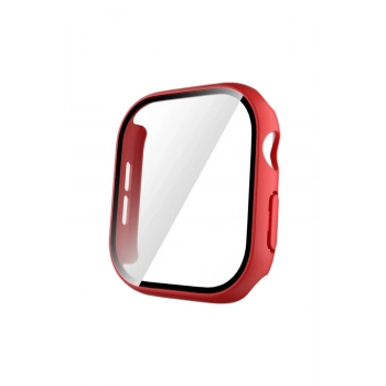 Watch 10 İle Birebir Uyumlu 42mm Kenar Korumalı Renkli Ekran ve Kasa Koruyucu Kapak