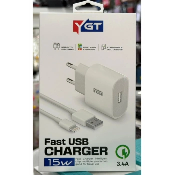 + 15W İPHONE ŞARJ ALETİ KABLO SET
