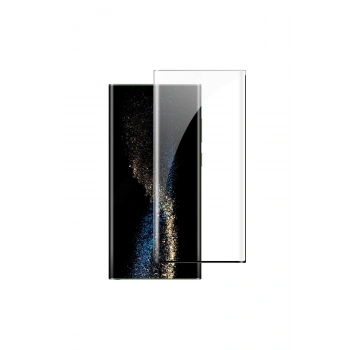 Samsung Galaxy S23 Ultra ile Uyumlu Tam Kaplayan Esnek Polymer Nano Ekran Koruyucu