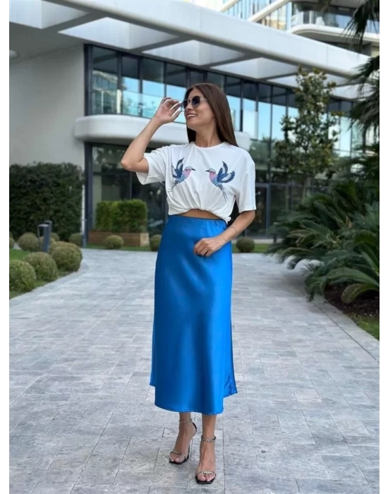 15806 Saten Etek - Saks