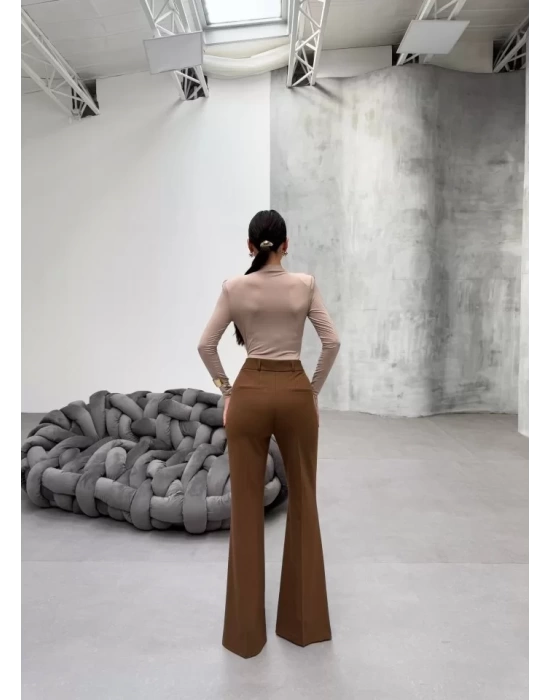 230 Gr Poly Viscose Full Lycra İspanyol Paça Pantolon