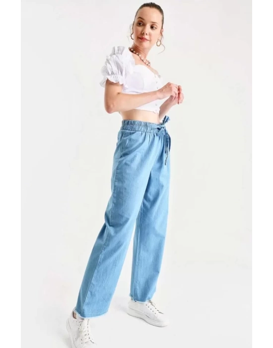 6469 BOL PAÇA JEANS PANTOLON - Mavi