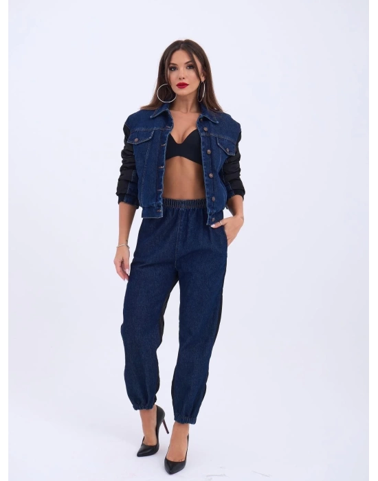 6627 KOT PANTOLON-MAVİ