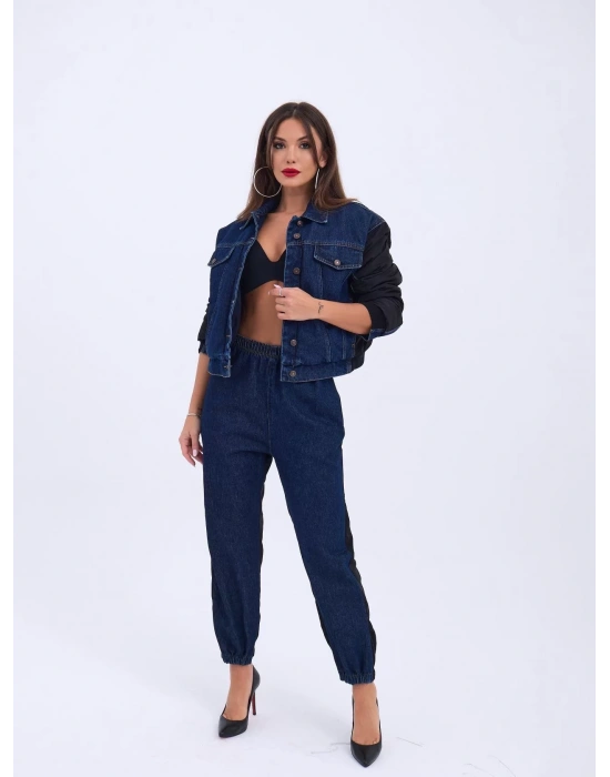 6627 KOT PANTOLON-MAVİ