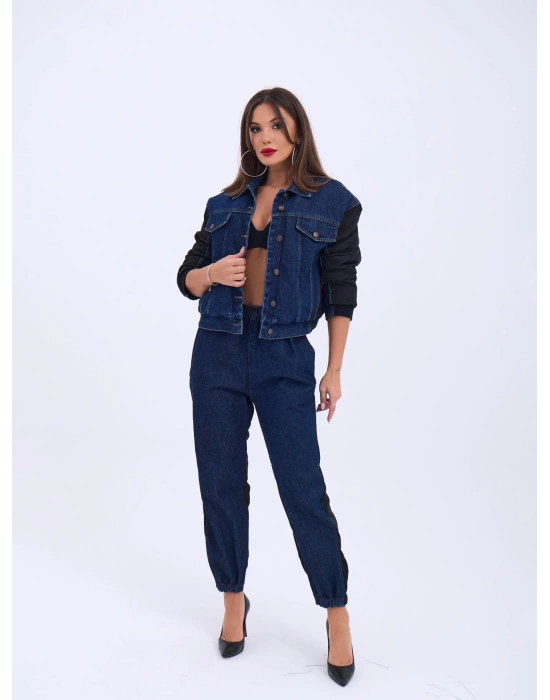 6627 KOT PANTOLON-MAVİ