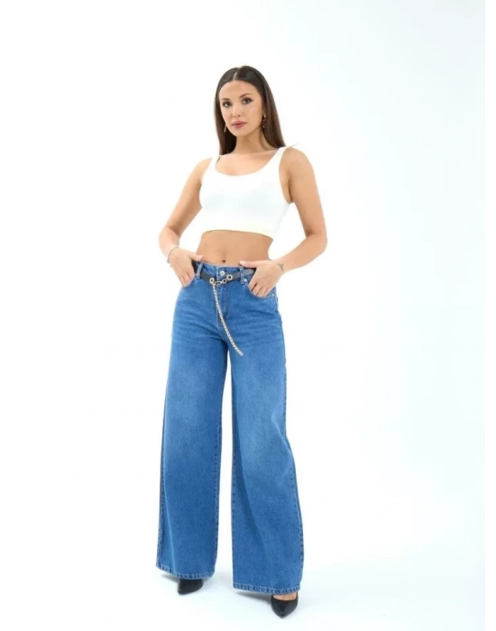 7398 KOT PANTOLON-MAVİ