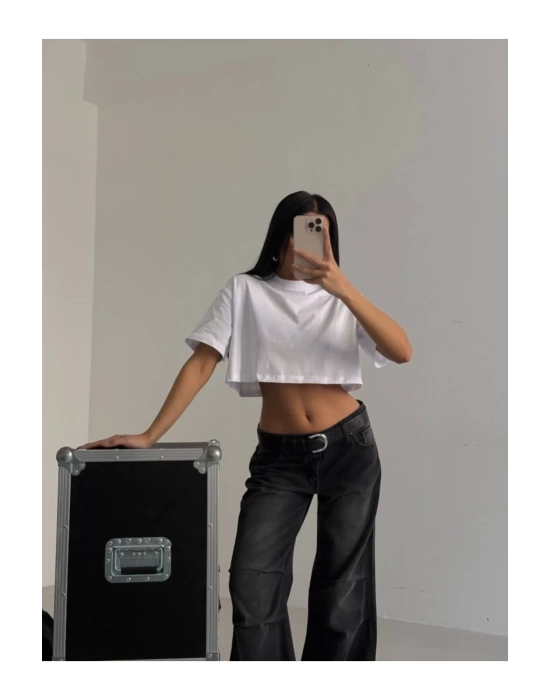 Basic Oversize Crop T-Shirt