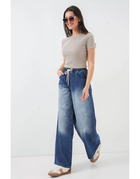 Bol Paça Kot Pantolon 6705 - Lacivert