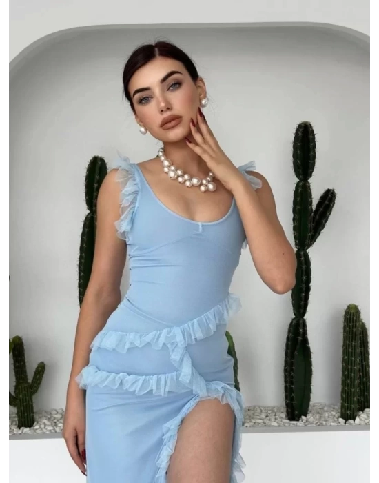 bysoca Kadın Günlük Kısa Kollu V Yakalı Arkadan Kurdele Detaylı Viskon Bluz - Bordo