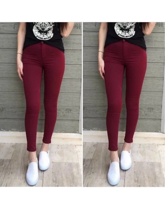 Gabardin Kumaş Yüksek Bel Pantolon 90cm Bel 38cm