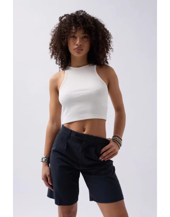 Halter Yaka Crop
