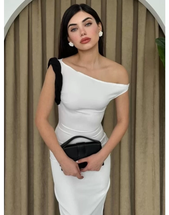 Jovani Omuz Detaylı Elbise