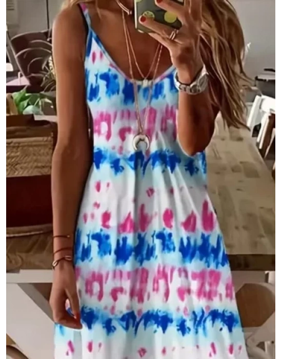 Kadın Askılı Tam Boy Süprem Elbise