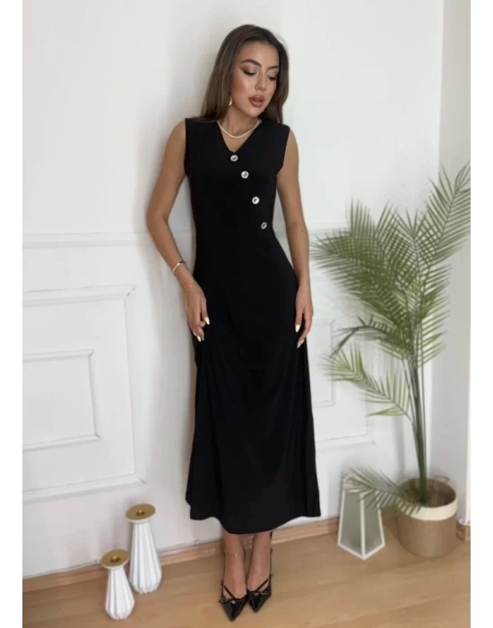 bysoca Kadın Günlük Camila Bağlamalı Elbise - Bej