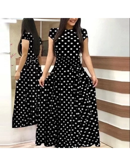 bysoca Kadın Günlük Yeşil Dantelli New Elbise - Fuşya