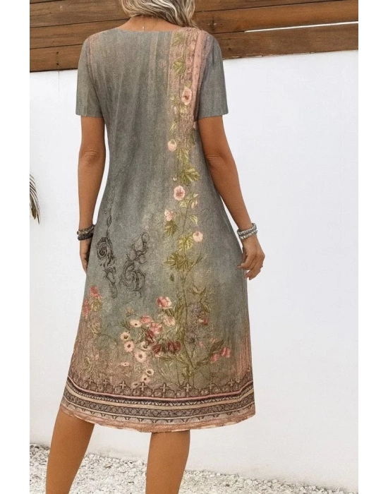 bysoca Kadın Günlük Bodycon Midi Boy Dalgıç Elbise - Sarı